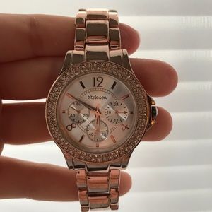 Rose gold women's watch.